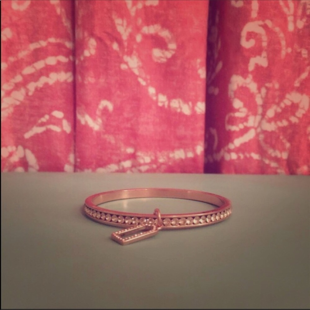 NWT rose gold coach bangle